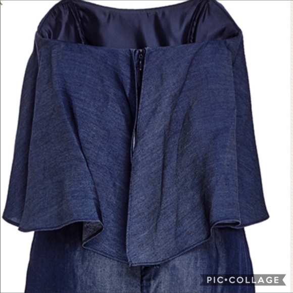 WHIT Strapless Chambray Mushroom Dress NWT $450 - Picture 5 of 11